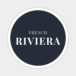 French Riviera Gift Simple Text Design Magnet